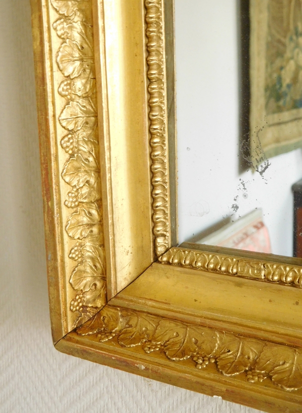 Empire mirror, gilt wood frame, 19th century - 65cm x 76cm