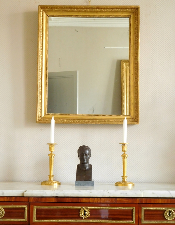 Empire mirror, gilt wood frame, 19th century - 65cm x 76cm