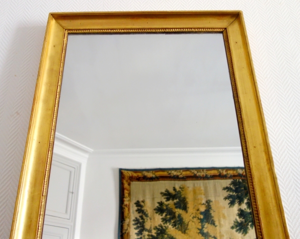 Empire mirror, gold leaf gilt wood, mercury glass, early 19th century