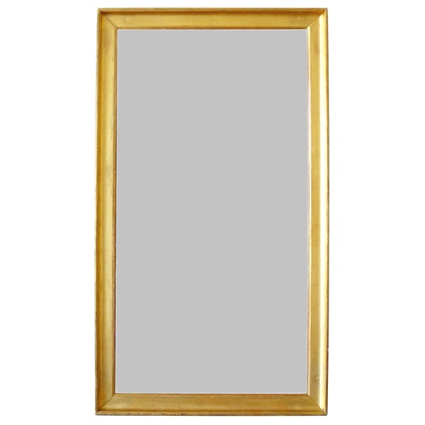 Empire mirror, gold leaf gilt wood and mercury glass, early 19th century - 79cm x 137cm