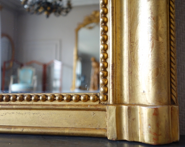 Large gilt wood mirror, France, 19th century circa 1850