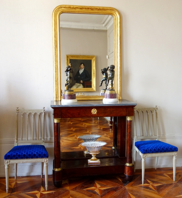 Large gilt wood mirror, France, 19th century circa 1850