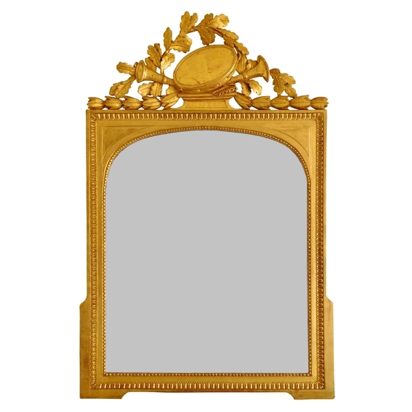 Gilt wood mirror - Louis XVI period - France, 18th century 74cm x 108cm