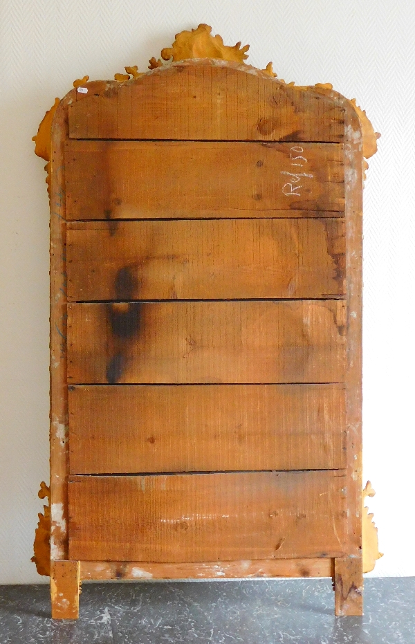 Belle glace de cheminée d'époque Napoléon III circa 1860 - 92,5cm x 158cm 