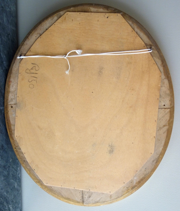 Large Empire mirror, gold leaf gilt wood, mercury glass - 78cm x 65,3cm