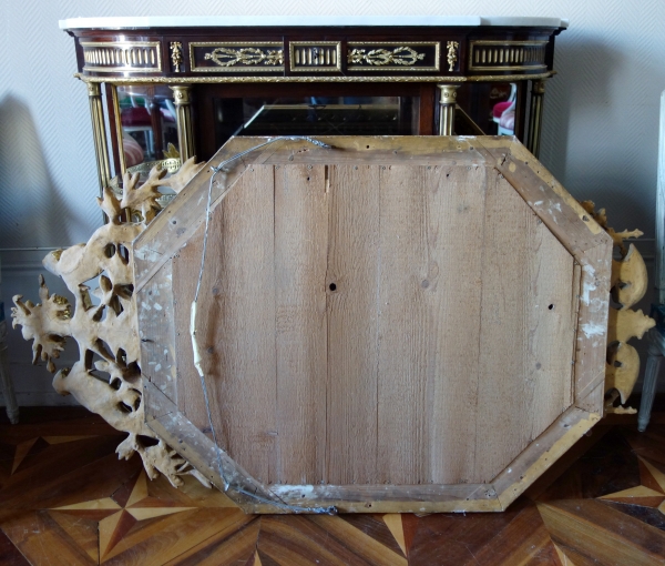 Gilt wood parecloses Mirror, Napoleon III Period 145cm x 85cm