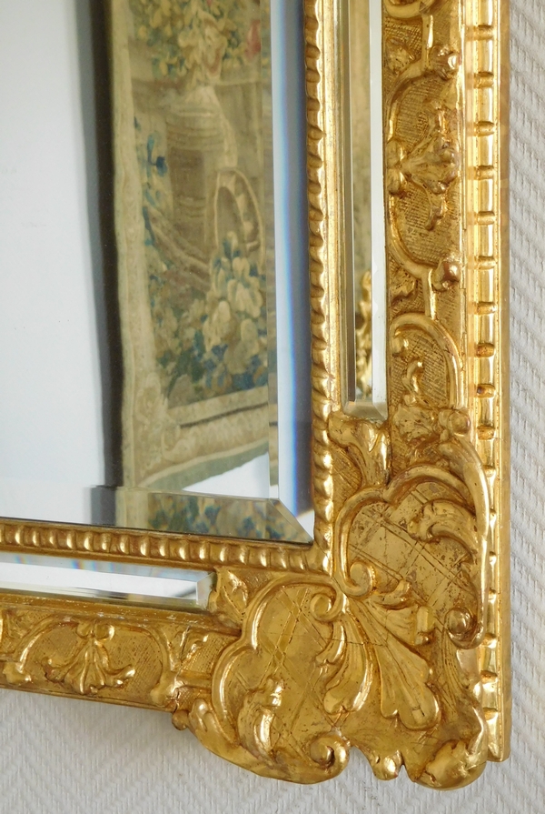 Louis XIV / Regency gilt wood mirror, early 18th century