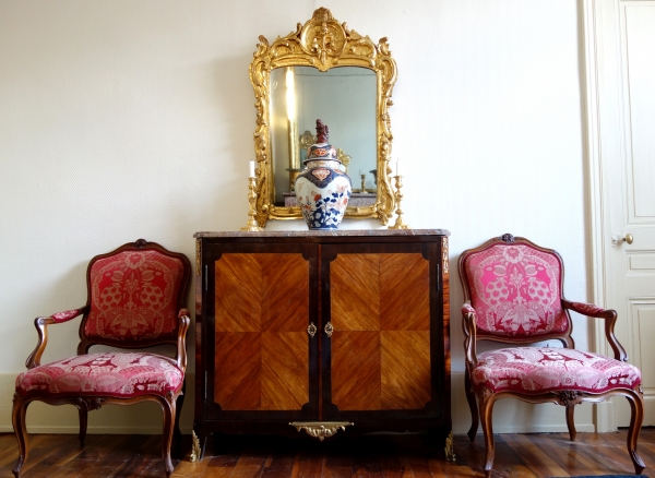 Louis XV gilt wood mirror, South of France, 18th century circa 1760 - 103cm x 73cm