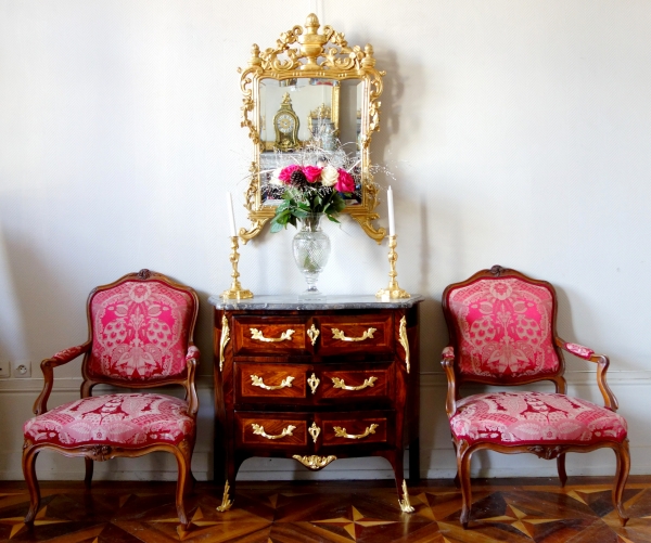 Louis XV gilt wood mirror, South of France, 18th century circa 1770 - 96cm x 60cm