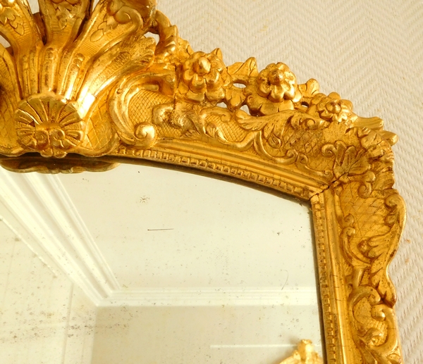 French Louis XIV / Regency, gilt wood frame, early 18th century