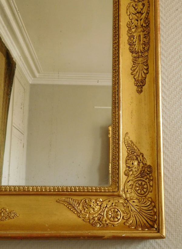 Empire mirror, gilt wood frame, mercury glass, early 19th century - 67cm x 88cm