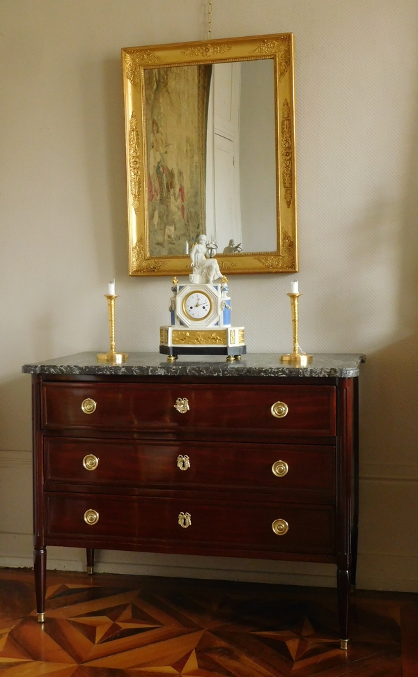 Empire mirror, gilt wood frame, mercury glass, early 19th century - 67cm x 88cm