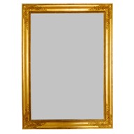 Miroir Empire, glace au mercure, cadre en bois doré à la feuille d'or - 60cm X 80,5cm