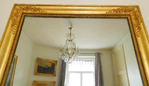 Empire mercury mirror, gilt wood frame, 19th century - 60cm X 80,5cm