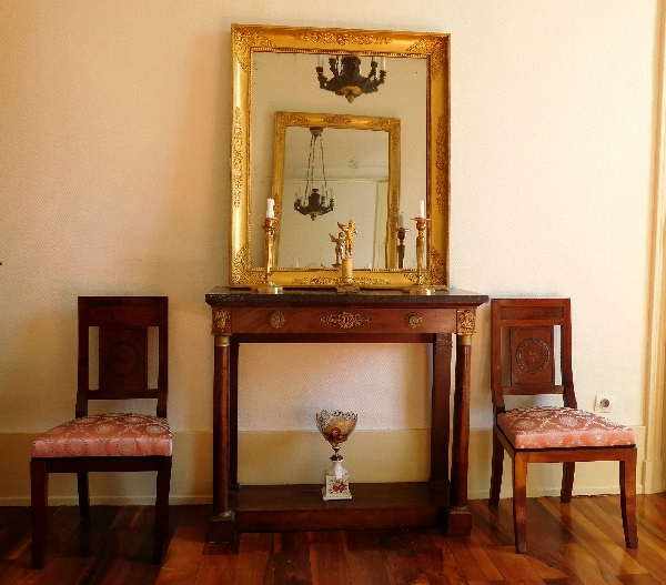 Empire mirror, gilt wood frame, early 19th century