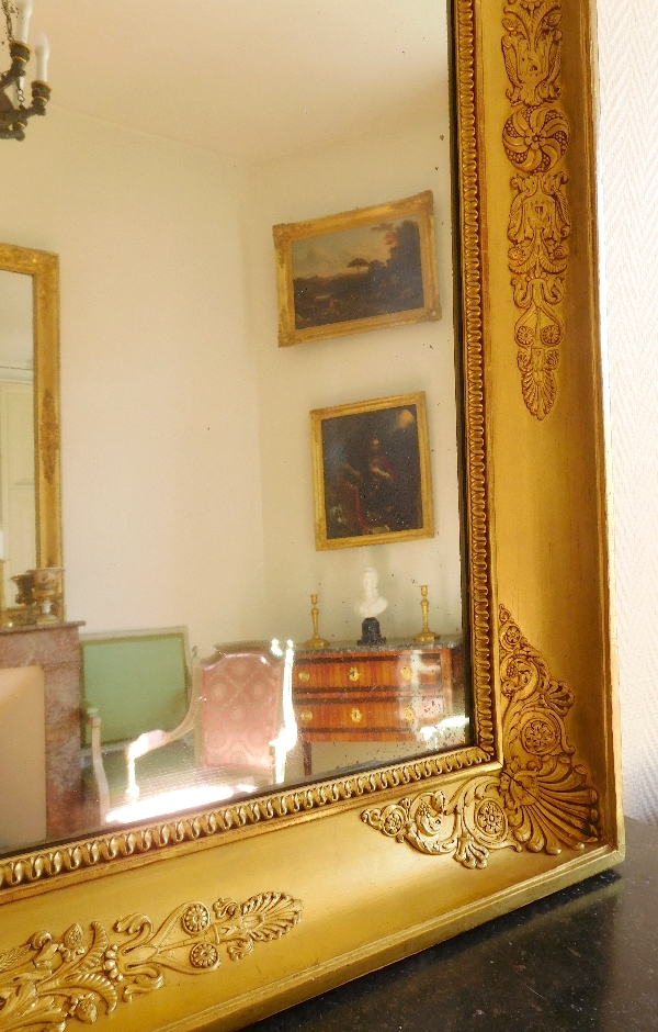 Empire mirror, gilt wood frame, early 19th century