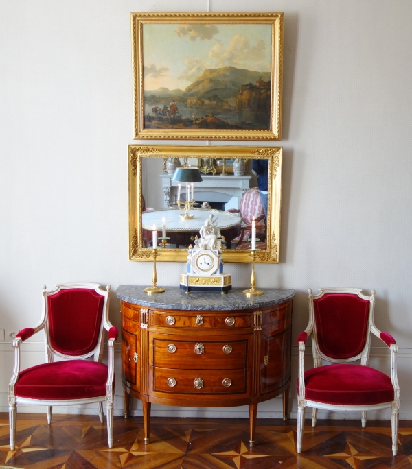 Empire mirror, gilt wood frame, mercury glass, early 19th century - 73,5cm X 95,7cm