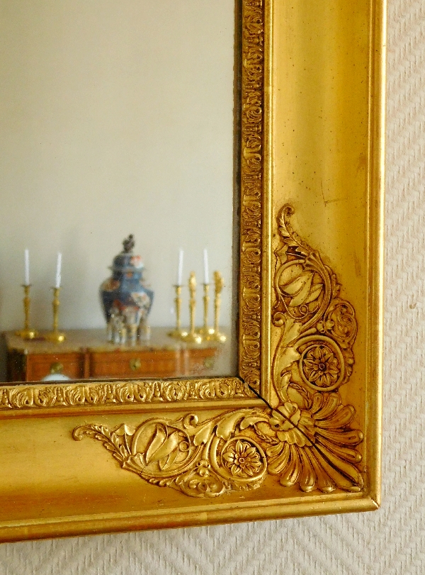 Empire mirror, gilt wood frame, early 19th century - 67.5cm x 85.5cm