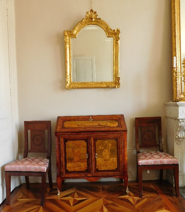 Regence style gilt wood mirror, mid 19th century