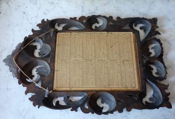 Pair of late 17th century sculpted Bagard wood frame, mercury mirror, Louis XIV period