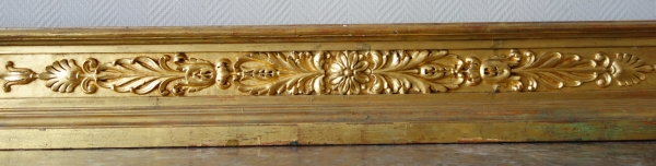 Napoleon III gilt wood mirror pedestal, 19th century - 144cm