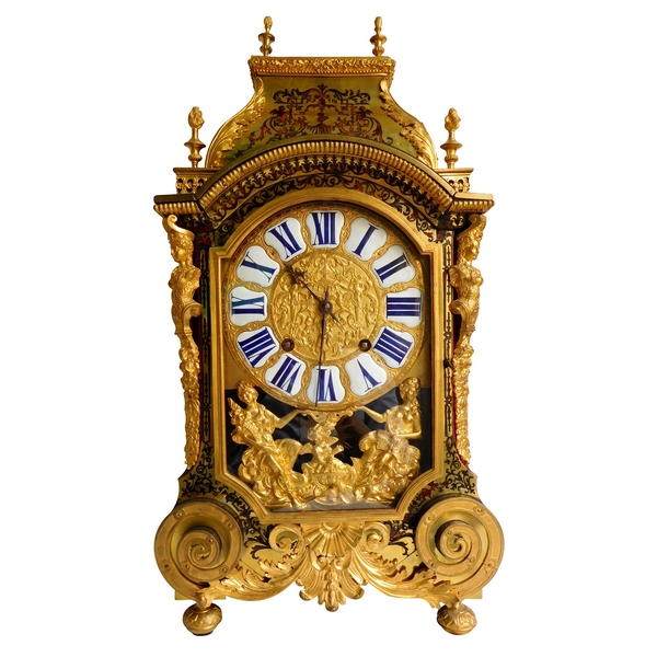 Louis XIV clock, Boulle marquetry, early 18th century
