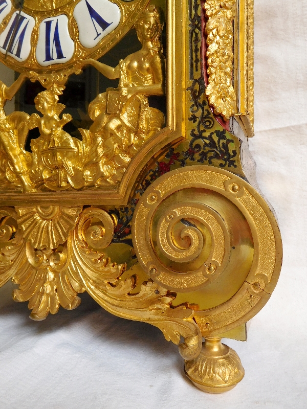 Louis XIV clock, Boulle marquetry, early 18th century