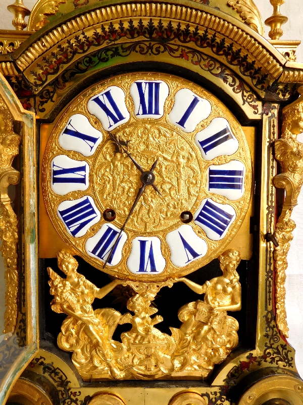 Louis XIV clock, Boulle marquetry, early 18th century