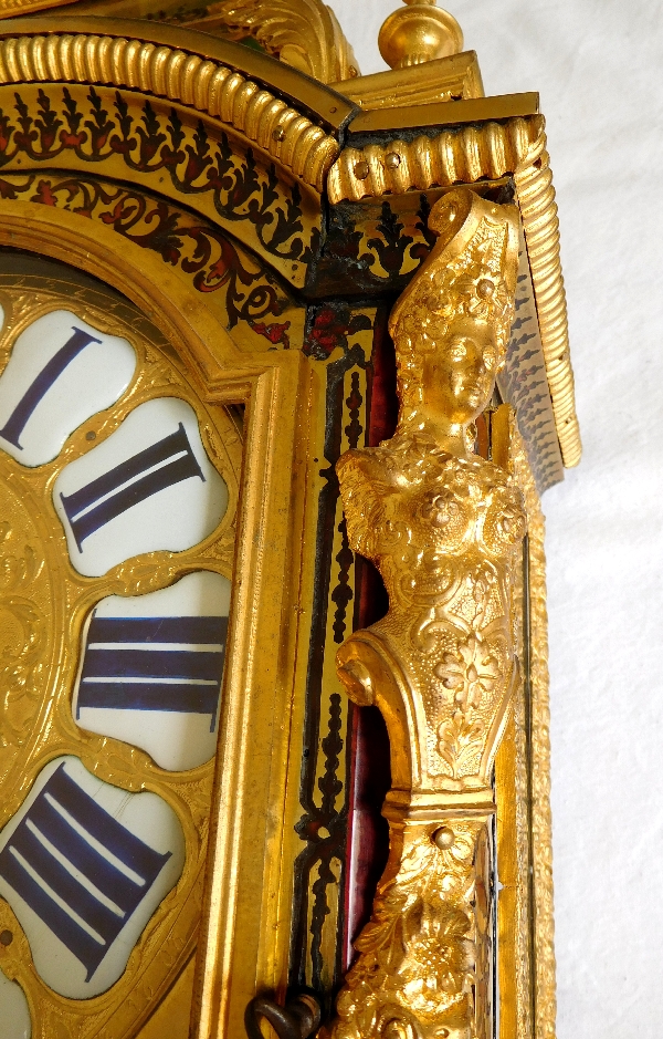 Louis XIV clock, Boulle marquetry, early 18th century