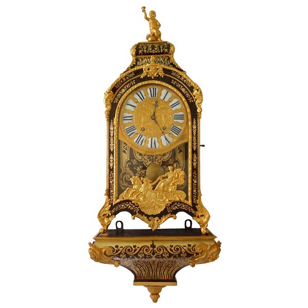 Louis XIV Boulle marquetry cartel clock, early 18th century signed Jean Varin