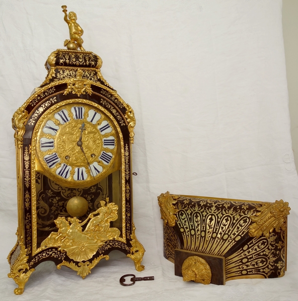 Louis XIV Boulle marquetry cartel clock, early 18th century signed Jean Varin