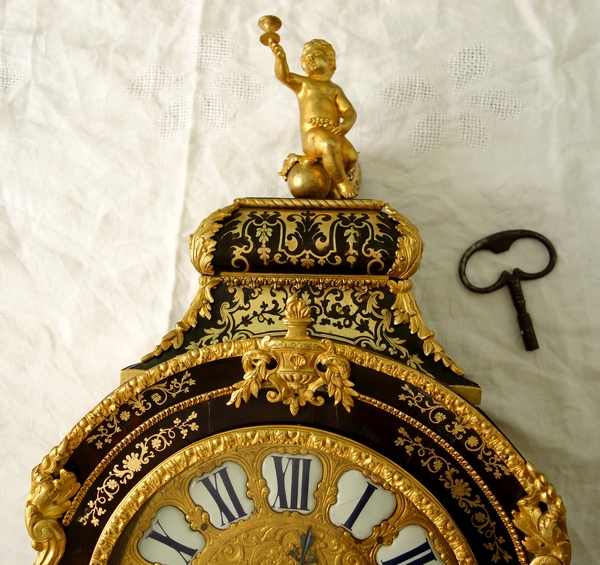 Louis XIV Boulle marquetry cartel clock, early 18th century signed Jean Varin