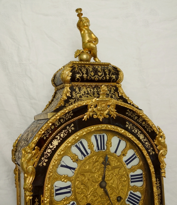 Louis XIV Boulle marquetry cartel clock, early 18th century signed Jean Varin