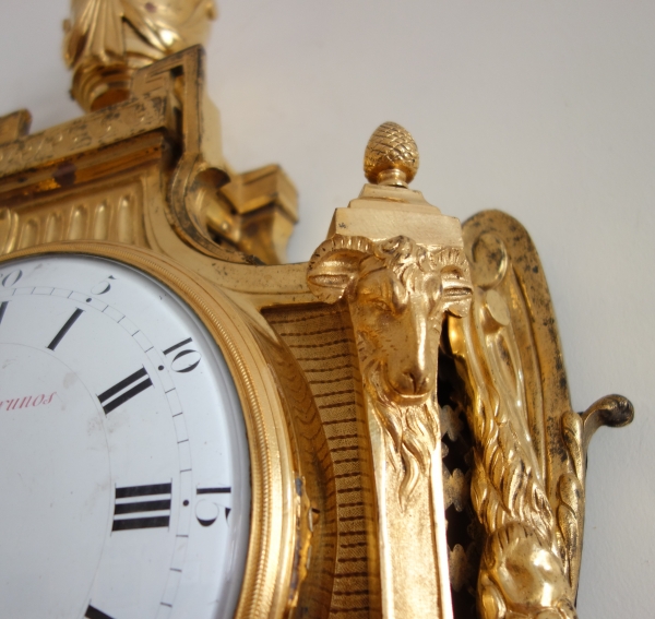 Louis XVI ormolu decorative clock after JC Delafosse - circa 1780