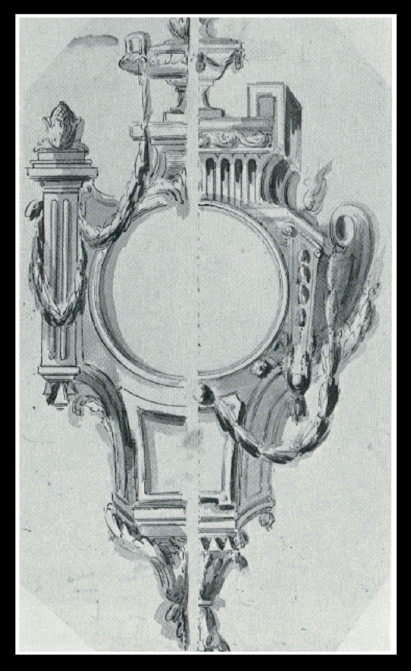 Louis XVI ormolu decorative clock after JC Delafosse - circa 1780