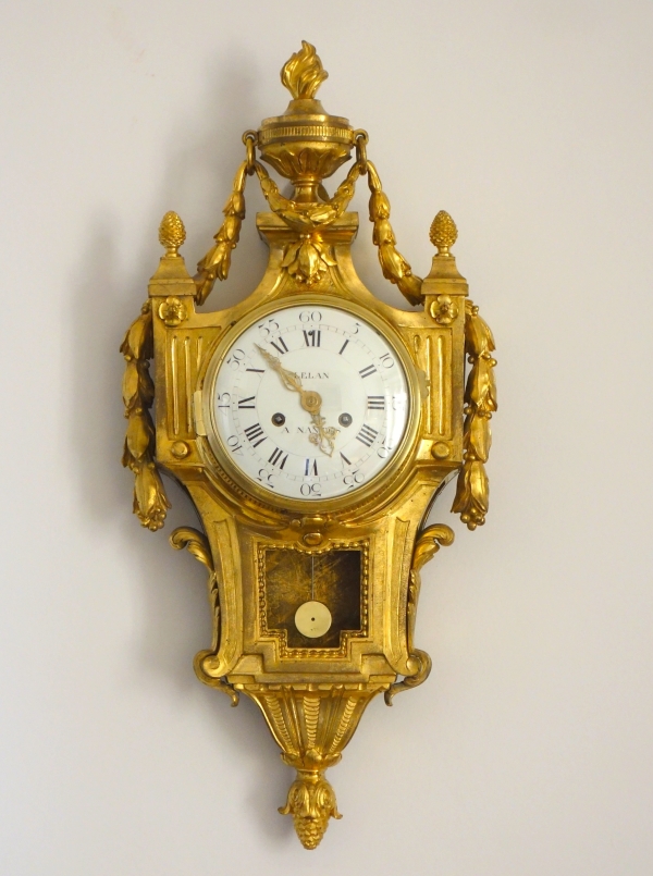 Osmond : cartel en bronze ciselé et doré d'époque Louis XVI - signé