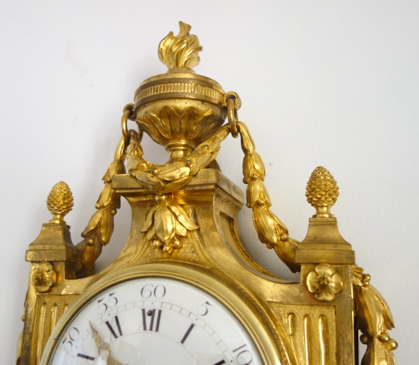 Osmond : cartel en bronze ciselé et doré d'époque Louis XVI - signé