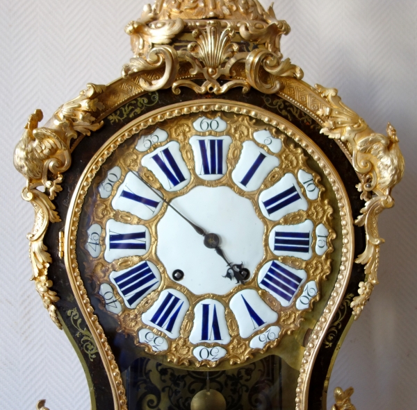 Regence marquetry cartel clock, Josué Panier - Paris, early 18th century circa 1745