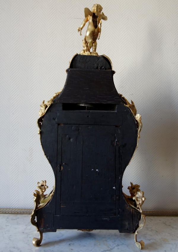 Regence marquetry cartel clock, Josué Panier - Paris, early 18th century circa 1745