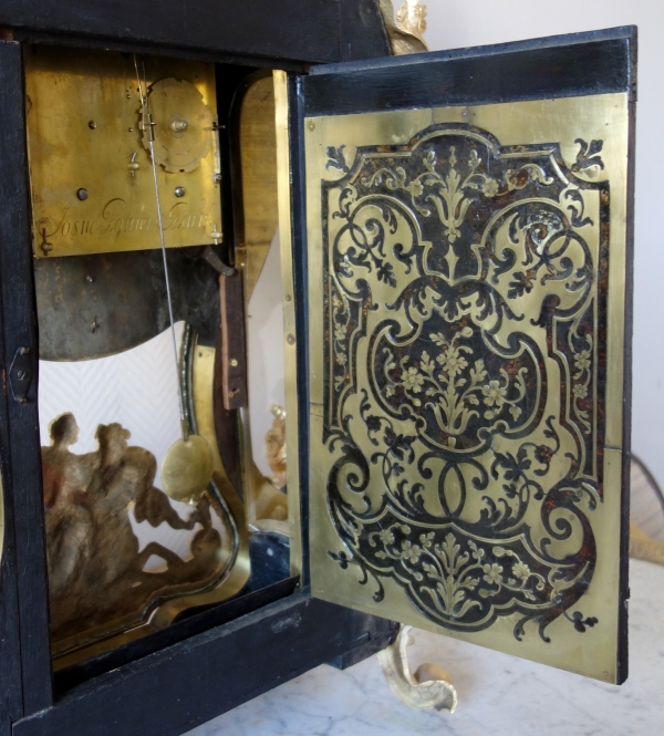 Regence marquetry cartel clock, Josué Panier - Paris, early 18th century circa 1745