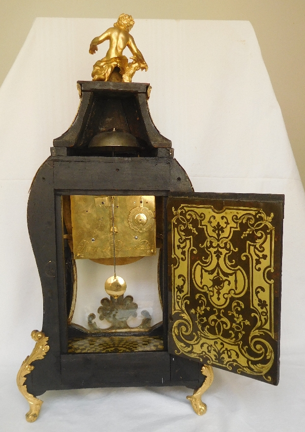 Regence marquetry cartel clock, Le Doux - Paris, early 18th century circa 1730