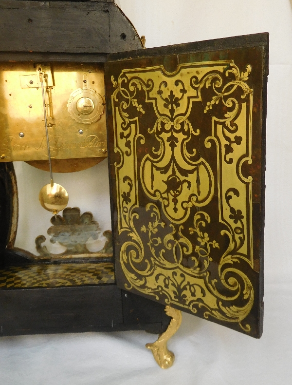 Regence marquetry cartel clock, Le Doux - Paris, early 18th century circa 1730