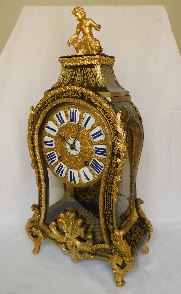 Regence marquetry cartel clock, Le Doux - Paris, early 18th century circa 1730
