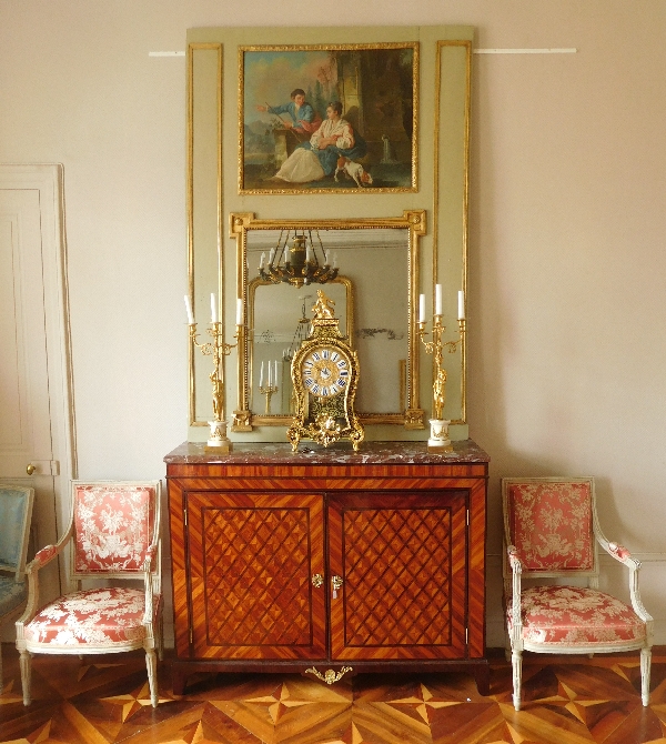 Regence marquetry cartel clock, Le Doux - Paris, early 18th century circa 1730