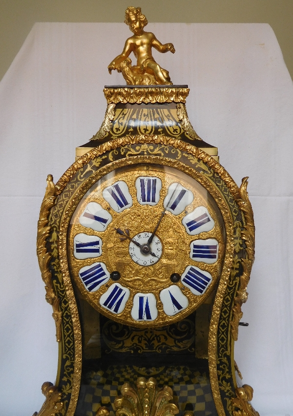 Regence marquetry cartel clock, Le Doux - Paris, early 18th century circa 1730