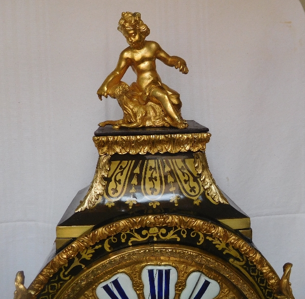 Regence marquetry cartel clock, Le Doux - Paris, early 18th century circa 1730