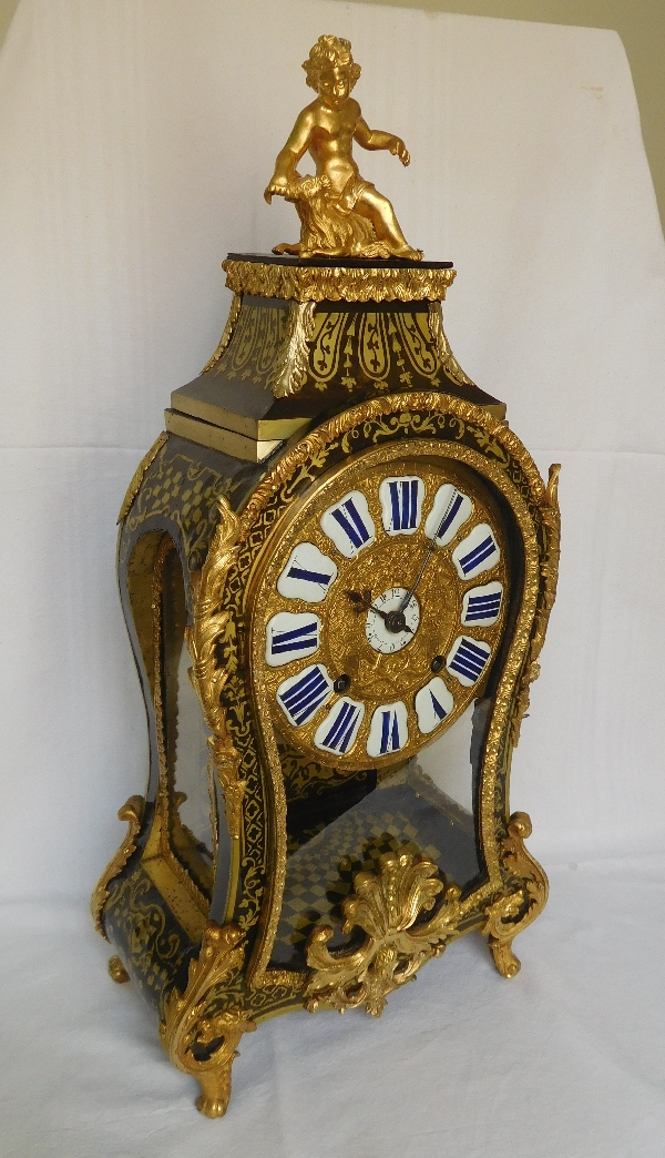 Regence marquetry cartel clock, Le Doux - Paris, early 18th century circa 1730