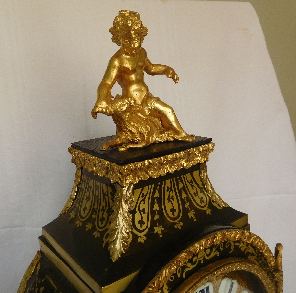 Regence marquetry cartel clock, Le Doux - Paris, early 18th century circa 1730