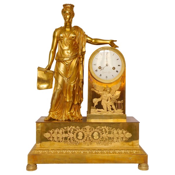 Tall Empire clock by Lesieur and Thomire - 19th century circa 1820