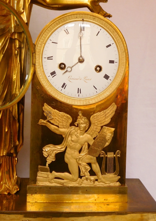 Tall Empire clock by Lesieur and Thomire - 19th century circa 1820